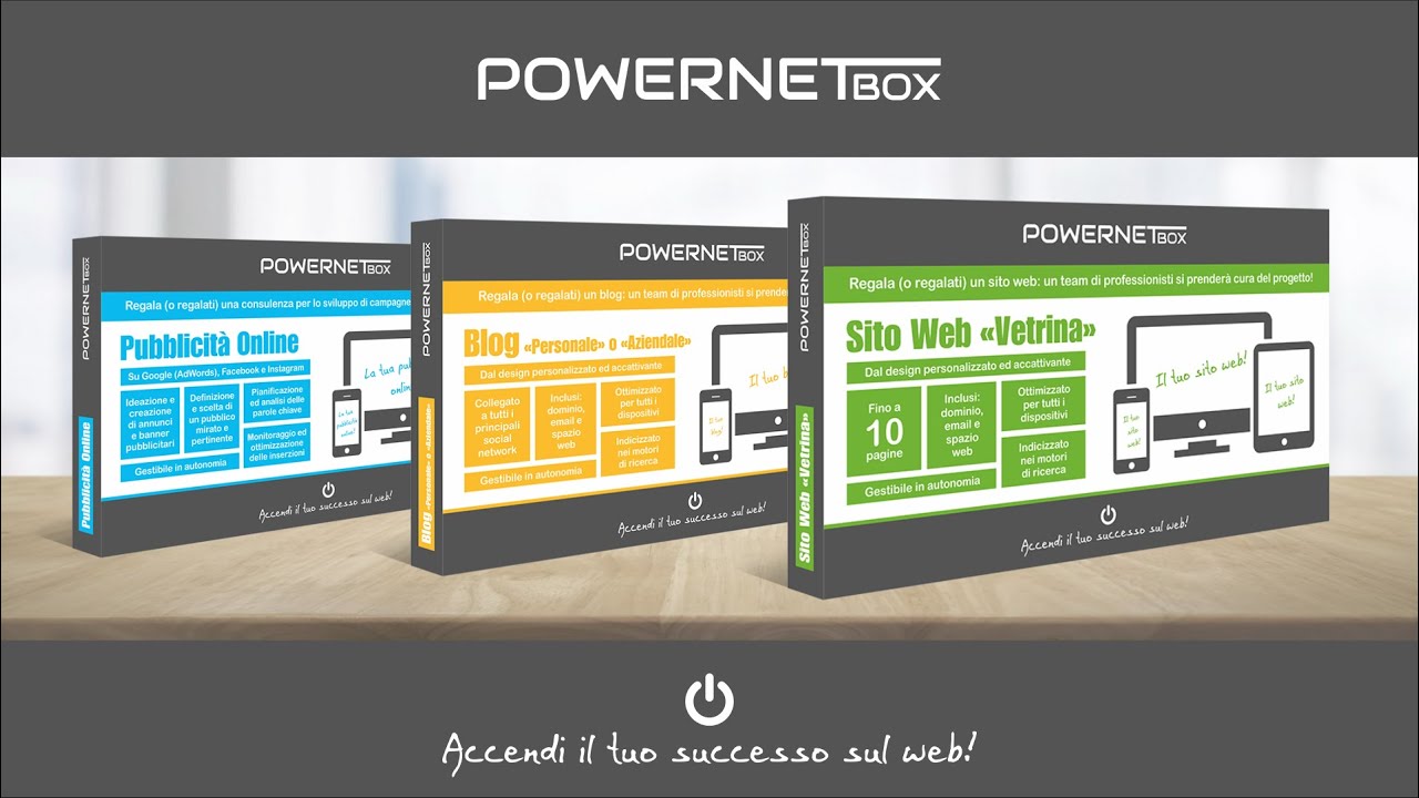 PowerNetBox: i primi cofanetti regalo rivolti ai servizi web - YouTube