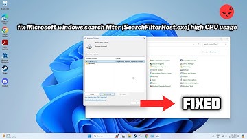 (FIXED) Microsoft windows search filter (SearchFilterHost.exe) high CPU usage - 2024
