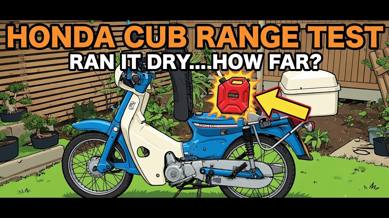 Honda Cub Bit Of Maintainence and Range Test - YouTube