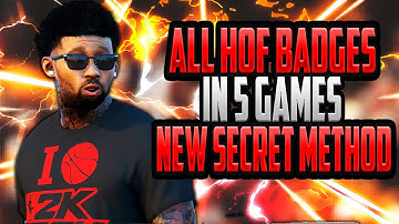 Secret Fastest Way To Get All 5 Badges For Playmaker Point Forward HOF NBA 2k17 | Badge Tutorial