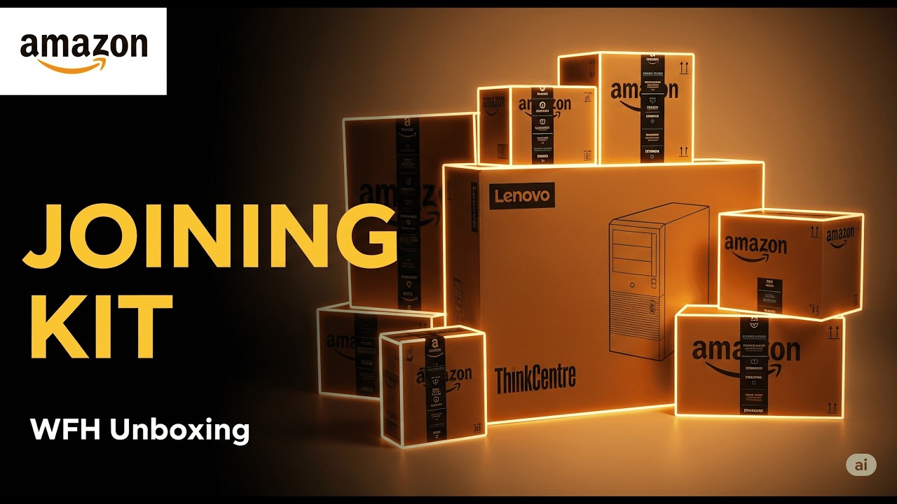 Amazon Joining Kit Unboxing 🎁 | WFH Desktop Setup from Amazon 2025