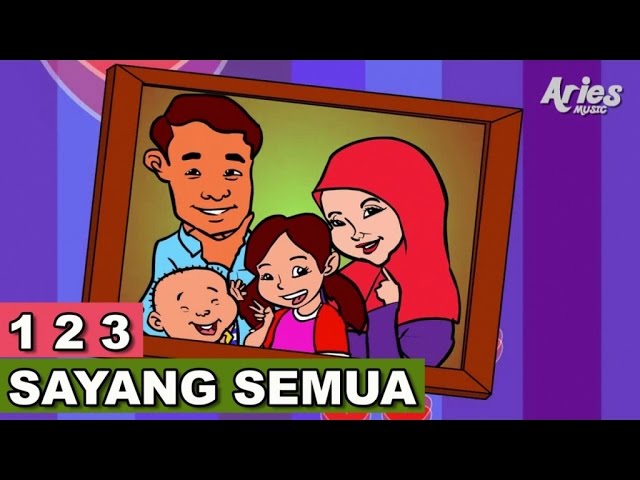 Alif & Mimi - 1 2 3 Sayang Semuanya (Animasi 2D) Lagu Kanak Kanak class=