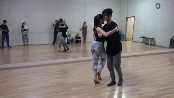 Felipe Garcia & Oksana   zouk advanced class   Ipanema dance studio   18.09.17