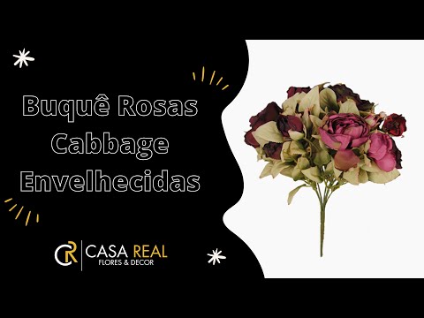 Buquê Peônias com Rosas Envelhecido - Rosa (9765)