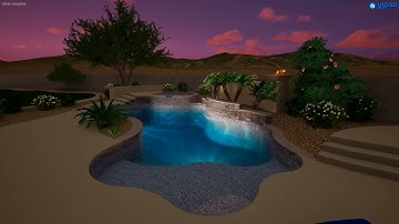 Lee Pool Renovation Rendering- Thunderbird Pools and Spas