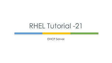 RHEL Tutorial 21 (DHCP Server) : Linux Tutorials : Linux DHCP Configuration