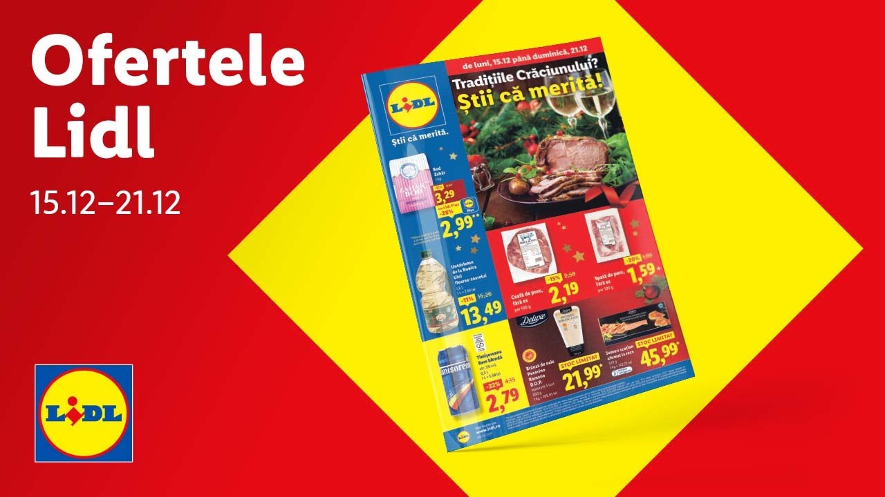 Ofertele saptamanii la Lidl • 15 - 21 decembrie 2025