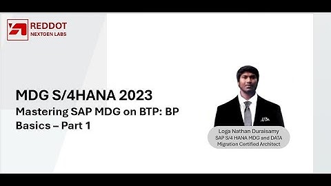 Mastering SAP MDG on BTP: BP Basics – Part 1