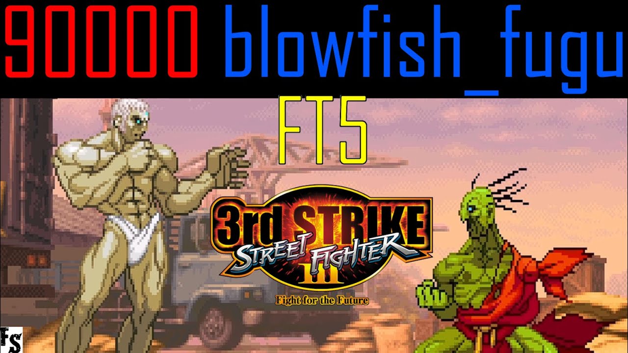 Street Fighter III Third Strike 90000 [Urien] vs blowfish_fugu [Oro