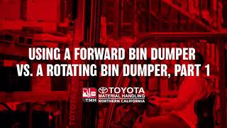 Forklift Attachment: What's the Difference Between a Forward Bin Dumper vs a Rotating Bin Dumper? by Total Industries 127 views 3 years ago 1 minute, 48 seconds