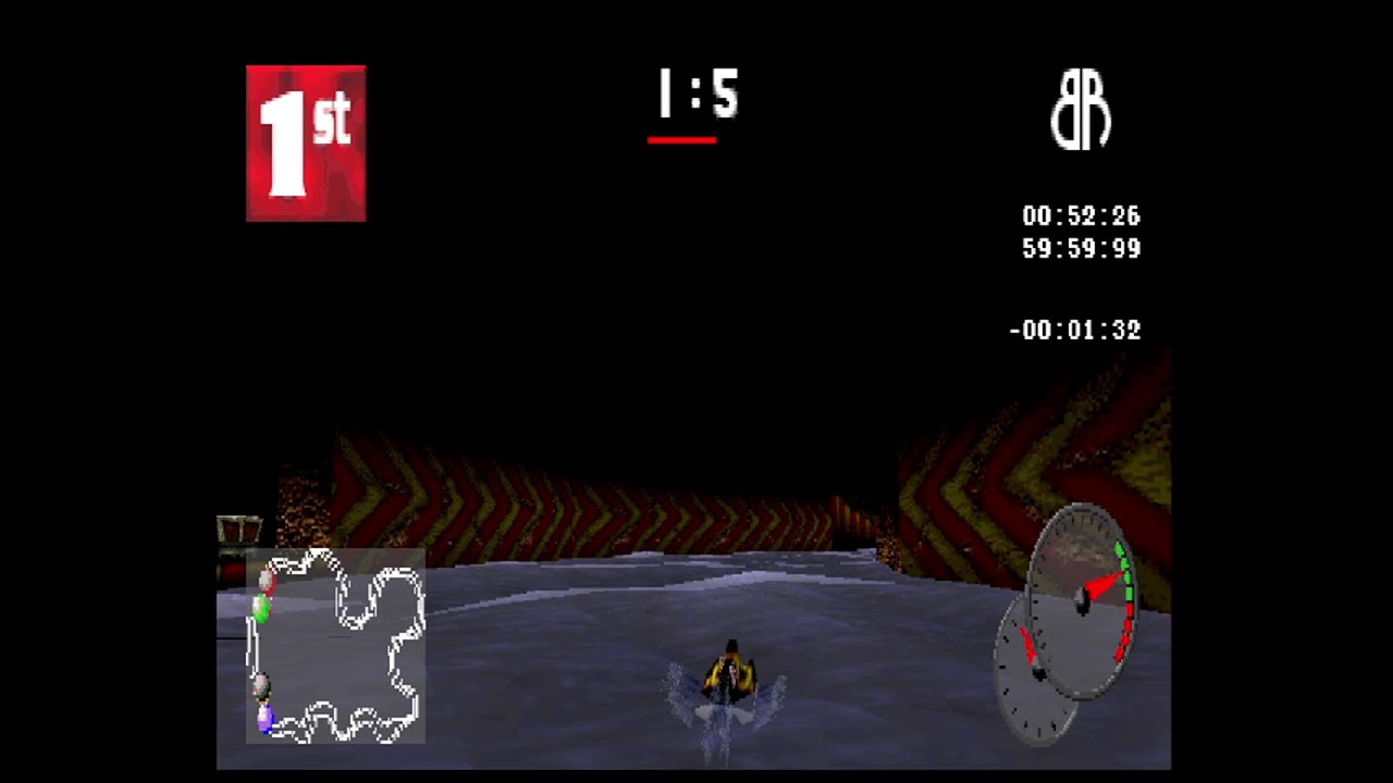 VR Sports Powerboat Racing ps1 - Garbage Boat Racing Game