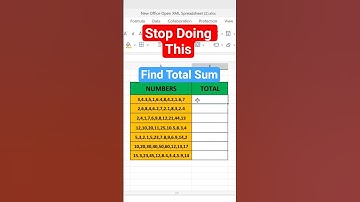 Total Sum Kaise Nikale👍| Excel Formulas #shorts #trending #viral #tricks #education #study #short