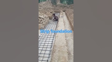 Strip foundation inspection during house construction in Islamabad | geotechnical engineering