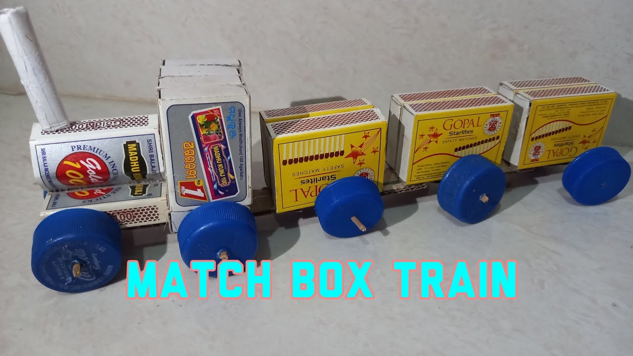 Match box train | train from match box | diy matchbox craft - YouTube