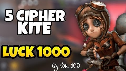 5 Cipher Kite as Mechanic | Identity V