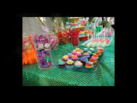 Hawaiian Birthday Lua Dessert Bar & Candy Buffet B...