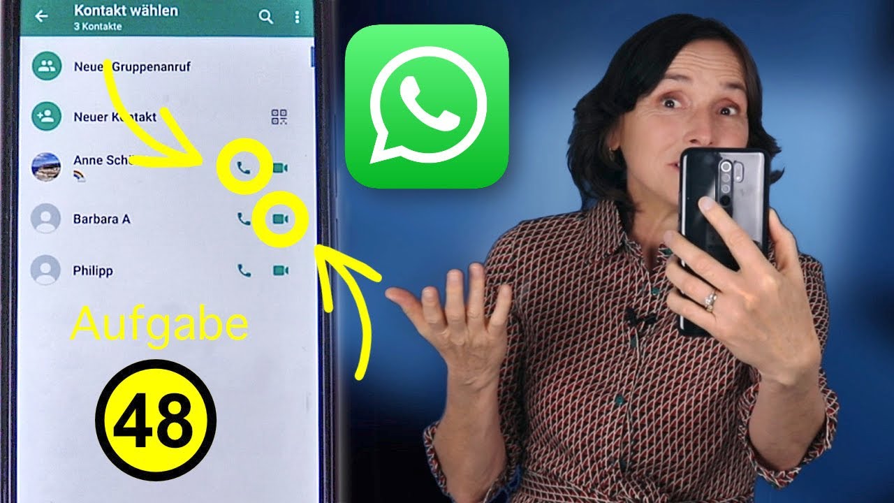 Kann Man Bei Whatsapp Sehen Ob Jemand Telefoniert Mit WhatsApp telefonieren und Videoanrufe machen. Aufgabe 48 Android