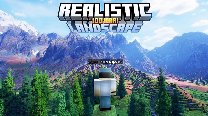 100 Hari Minecraft REALISTIC LANDSCAPE