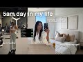 5AM DAY IN MY LIFE 🌞| morning gym routine, healthy girl habits/mindset, decorating my apt. & more!