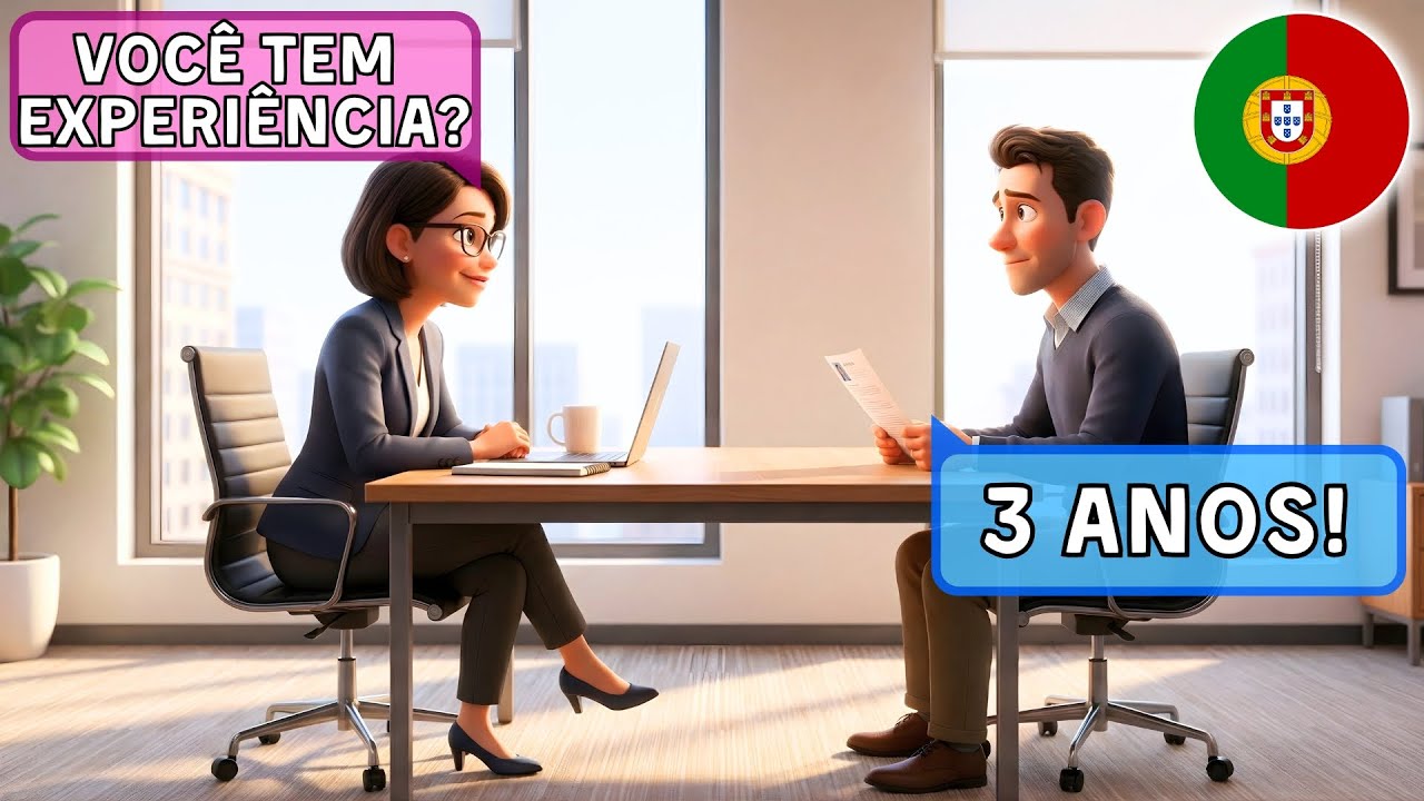 Как говорить по-португальски: 10 простых диалогов для собеседования | А1-А2