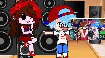 FNF reacts to fnf playtime animation but everyone sings it (credits to the end)