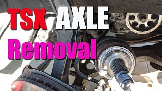 2005 Acura TSX | How To Remove Front Axles