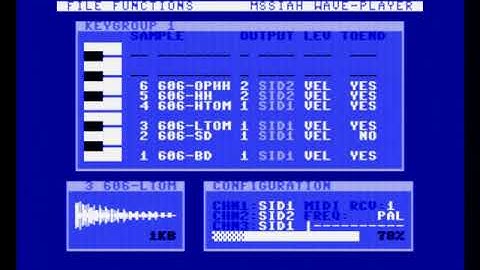 C64 MSSIAH Waveplayer #3:  pitch down in a few seconds