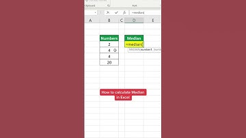 How to Calculate Median in Excel! #excel
