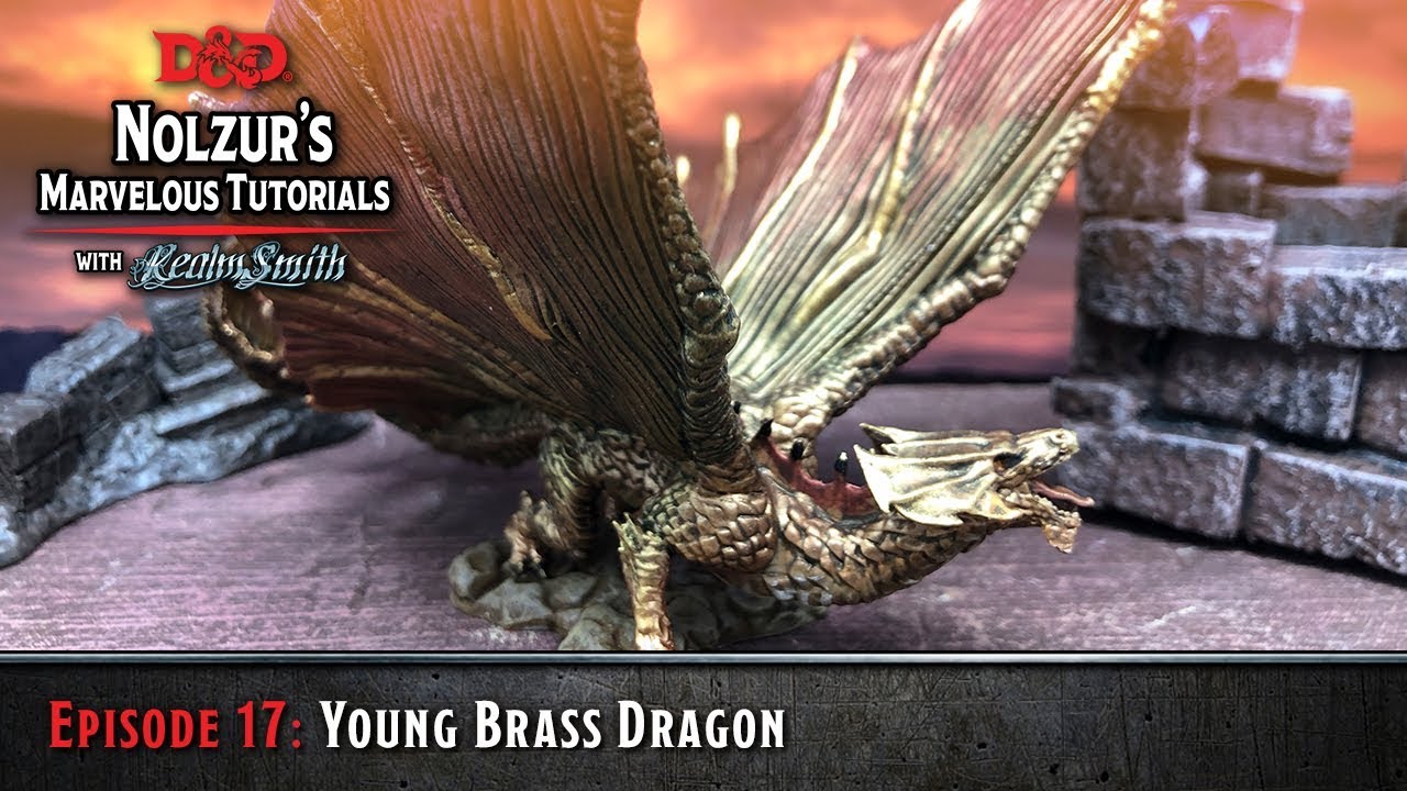 Young Brass Dragon WizKids D/&D Nolzurs Marvelous Miniatures
