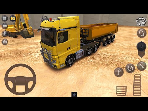 Mercedes Benz Tır ile Arazi Kumu Taşıma Görevi - Truck Simulator Ultimate - Android Gameplay