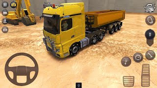 Mercedes Benz Tır ile Arazi Kumu Taşıma Görevi - Truck Simulator Ultimate - Android Gameplay screenshot 3