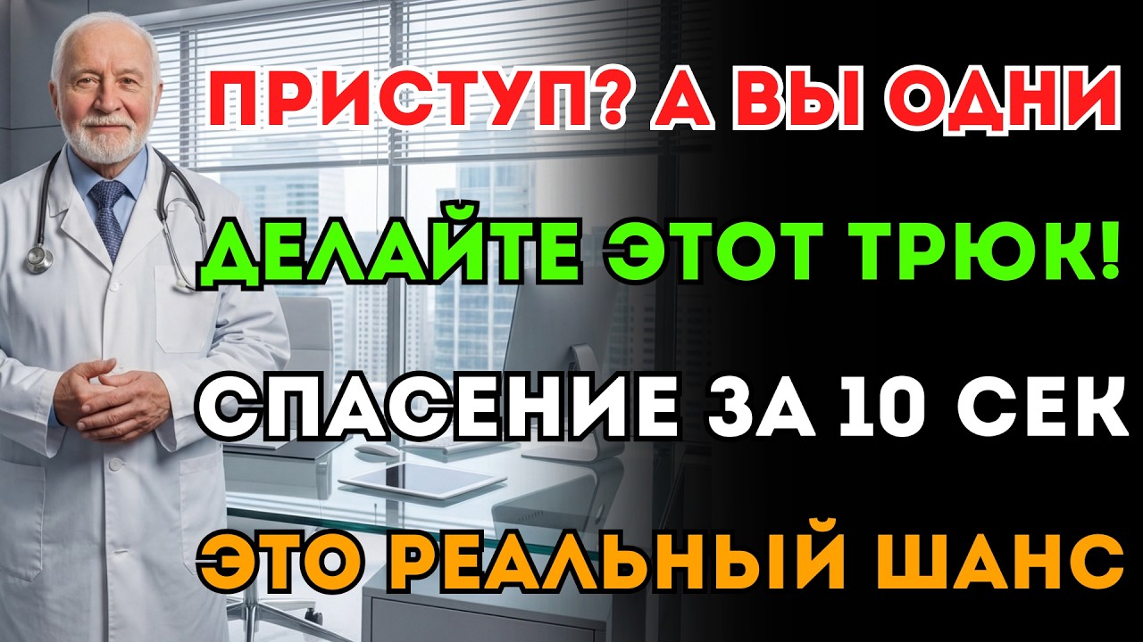 Что делать, если сердечный приступ застал вас одного? Этот 10-секундный метод спасёт жизнь.
