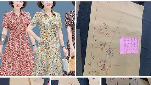 Áo đầm tuổi trung niên sang trọng 💫hướng dẫn cắt may