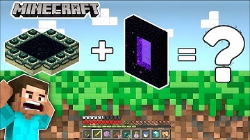 What Happen If I Combine Nether Portal And End Portal❓| Minecraft