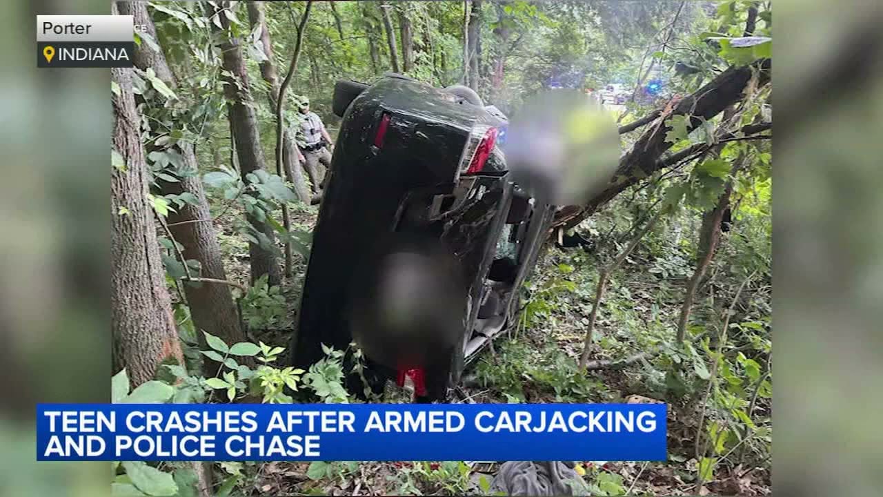 Teen leads police on NW Indiana chase after armed carjacking: sheriff