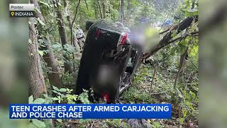 Teen leads police on NW Indiana chase after armed carjacking: sheriff