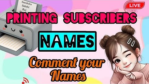 Artland Express live! PRINTING SUBSCRIBERS NAME ON PRINTER #shortsfeed #name #art #live #trending