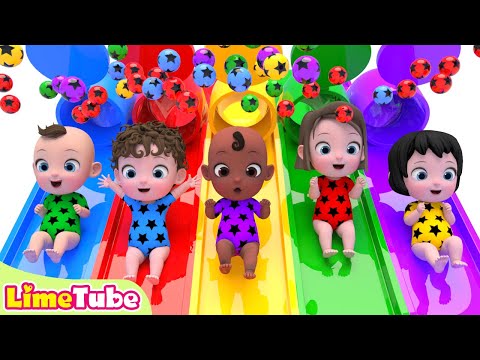 Exciting slide ball pool | One Little Finger &amp;amp; Bingo + Nursery Rhymes | Kindergarten | LimeAndToys