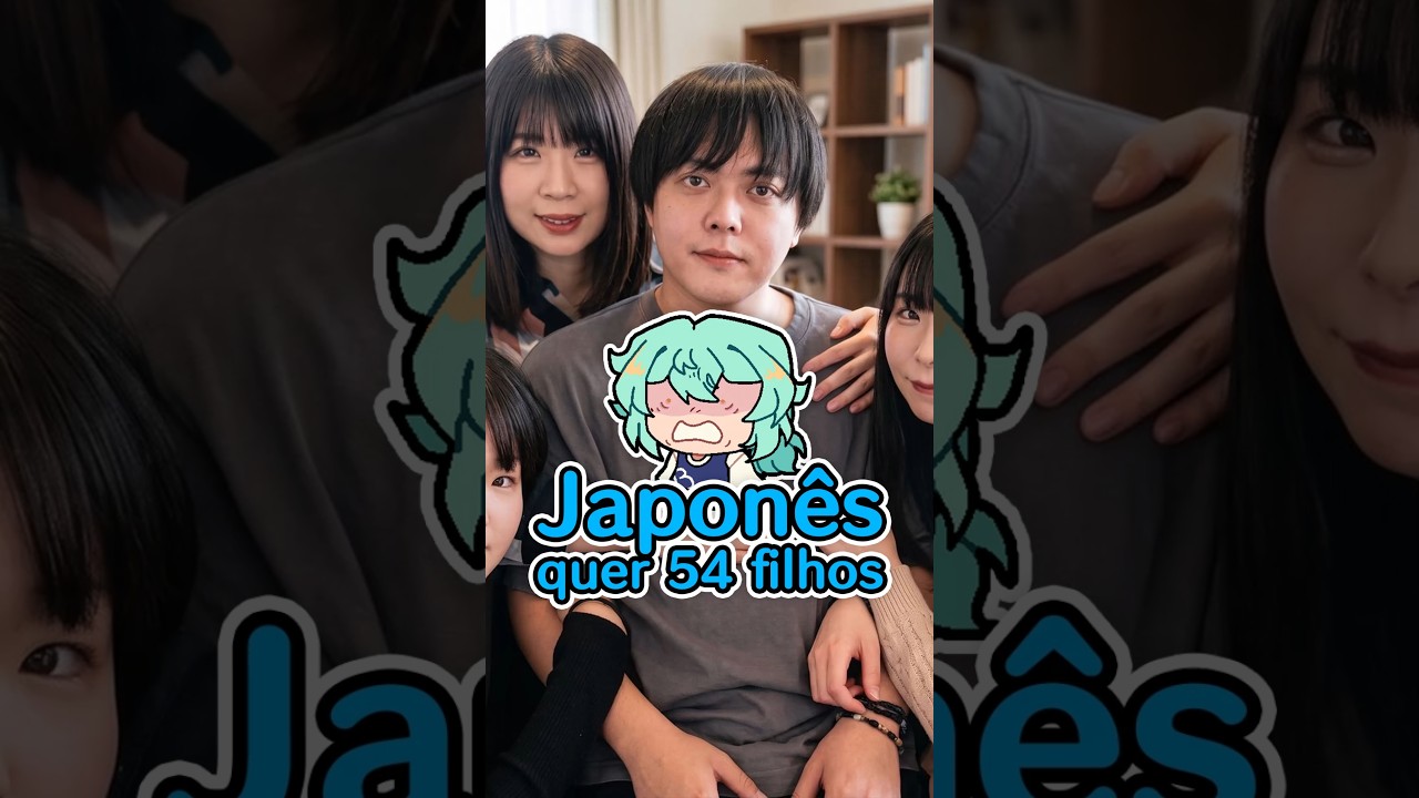 Japonês quer ter 54 filhos pra salvar o país #shorts #noticias