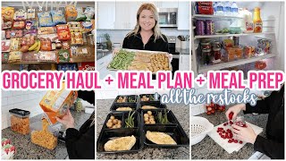 WEEKLY GROCERY HAUL FAMILY OF 6 | EASIEST MEAL PREP | FRIDGE AND PANTRY RESTOCK