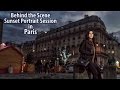 Behind the Scene from Sunset Portrait Session in Paris