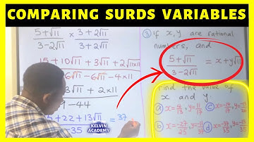 Compare the Coefficients of the Similar Surds