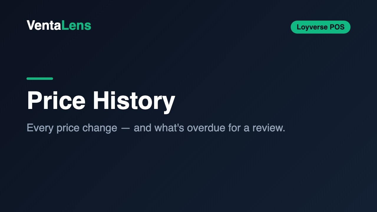 Price History — every change tracked