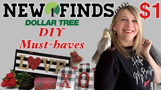 DOLLAR TREE FINDS | DIY MUST HAVES | NEW DOLLAR TREE HAUL | VALENTINE'S DAY 2022