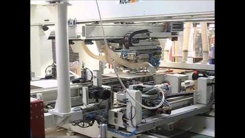 Koch BD 60 PTP JIT Feed Through CNC Drilling and Doweling (2 sides)