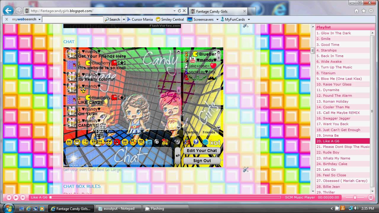 Fantage Candy Girls Chat Box Jokes - YouTube