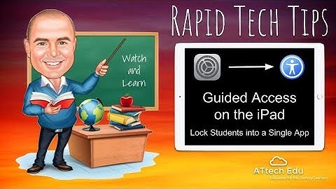 Guided Access on the iPad - Set up the iPad for using only one app - Disable home button and volume