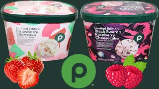 Limited Edition Publix Ice Cream: Strawberry Shortcake & Black Swamp Raspberry Cheesecake Review