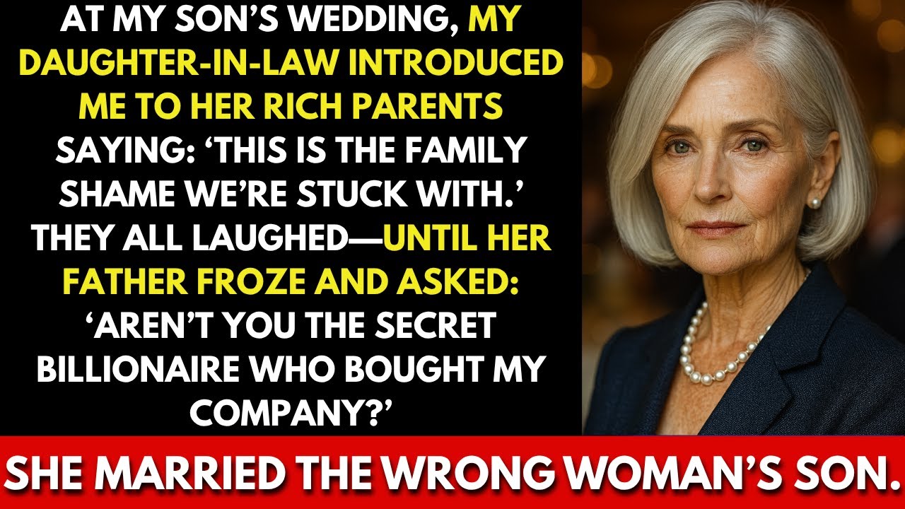 My Daughter-in-law Called Me “Family Embarrassment” at Her Wedding — Until Her Father Finally...