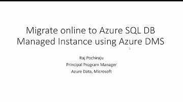 Migrate online to Azure SQL Database Managed Instance using Azure DMS